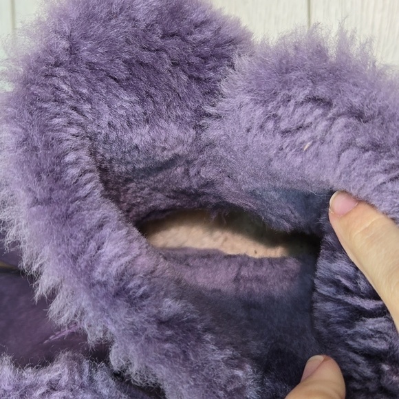 Ugg Australia Women 5991Y Ankle Leather Sheepskin Bailey button boots shoes sz 5 - Picture 8 of 13